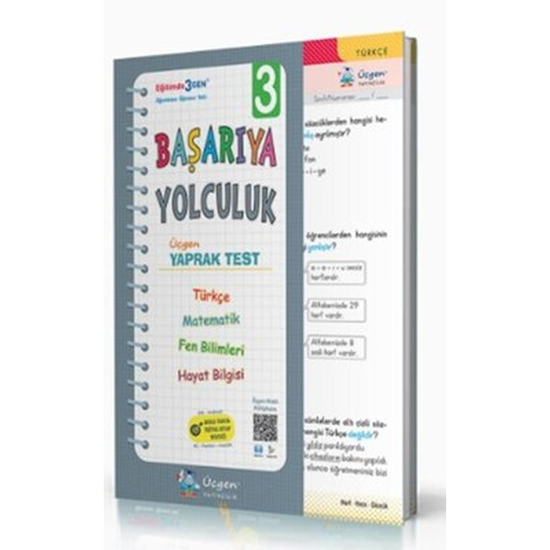 3.Sınıf Başarıya Yolculuk Yaprak Test | Üçgen Yayınları (İnce Kapak)