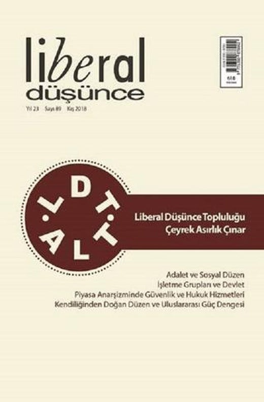 Liberal Düşünce Sayı 89 Kış 2018 | Liberal Düşünce Dergisi (Ciltsiz)