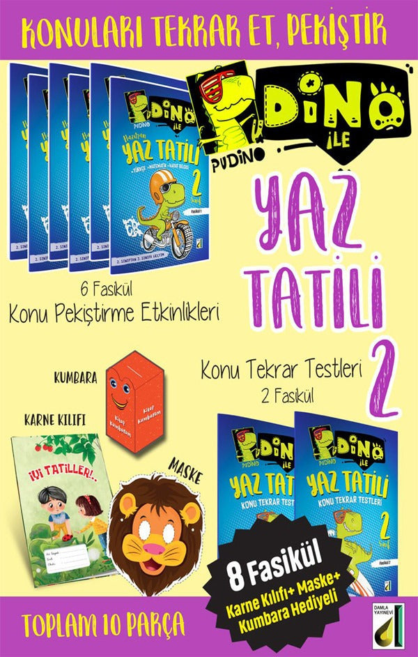 Pudino İle Hafta Hafta Yaz Tatili - 2 | Damla Yayınevi (İnce Kapak)