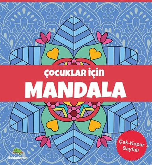 Çocuklar İçin Mandala - Mavi | Leopar Yayınları (İnce Kapak)