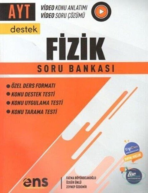AYT Fizik Destek Soru Bankası | Ens Yayıncılık (İnce Kapak)