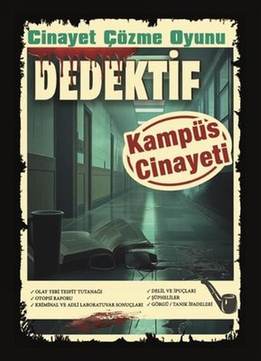 Kampüs Cinayeti - Dedektif Cinayet Çözme Oyunu | Kolektif (İnce Kapak)