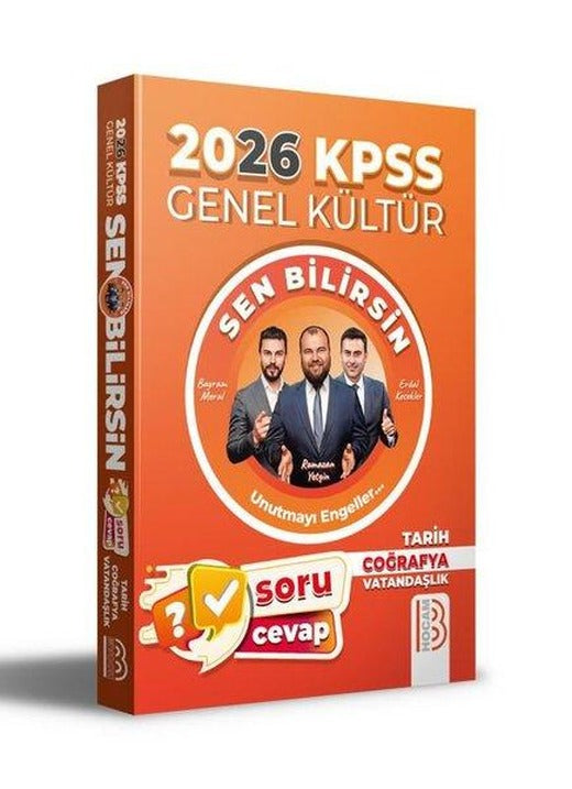 2026 KPSS Genel Kültür Sen Bilirsin Tarih - Coğrafya - Vatandaşlık Soru Cevap Kitabı | Benim Hocam Yayınları (İnce Kapak)