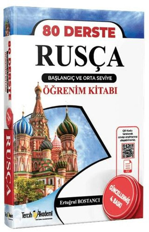 80 Derste Rusça Başlangıç ve Orta Seviye Öğrenim Kitabı
