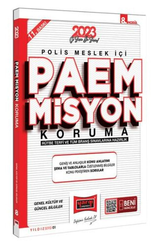 Yargı Yayınları 2023 Polis Meslek İçi PAEM Misyon Koruma Yıldız Serisi Genel Kültür Güncel Bilgiler 8. Modül | Yargı Yayınevi (Ciltsiz)