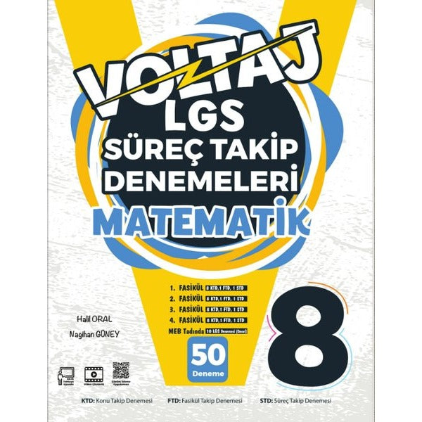 8.Sınıf Matematik Voltaj LGS Süreç Takip Denemeleri | Berkay Yayıncılık (İnce Kapak)