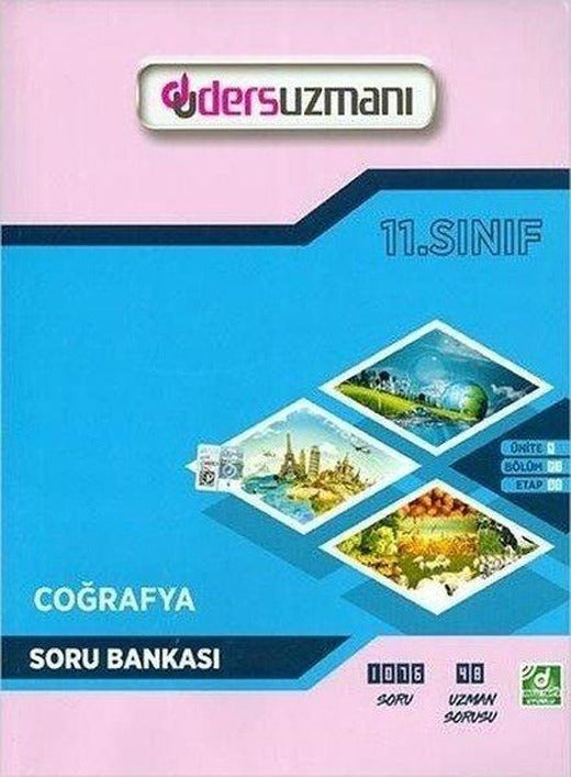 11.Sınıf Coğrafya Soru Bankası | Ders Uzmanı Yayınları (İnce Kapak)