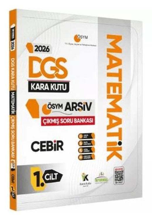 2026 DGS Matematik Kara Kutu 1. Cilt Cebir ÖSYM Çıkmış Soru Bankası Konu Özetli Dijital Çözümlü