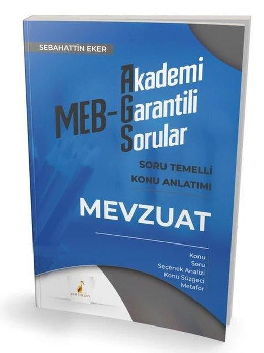 MEB - AGS Mevzuat Soru Temelli Konu Anlatımı | Pelikan Yayınları (İnce Kapak)