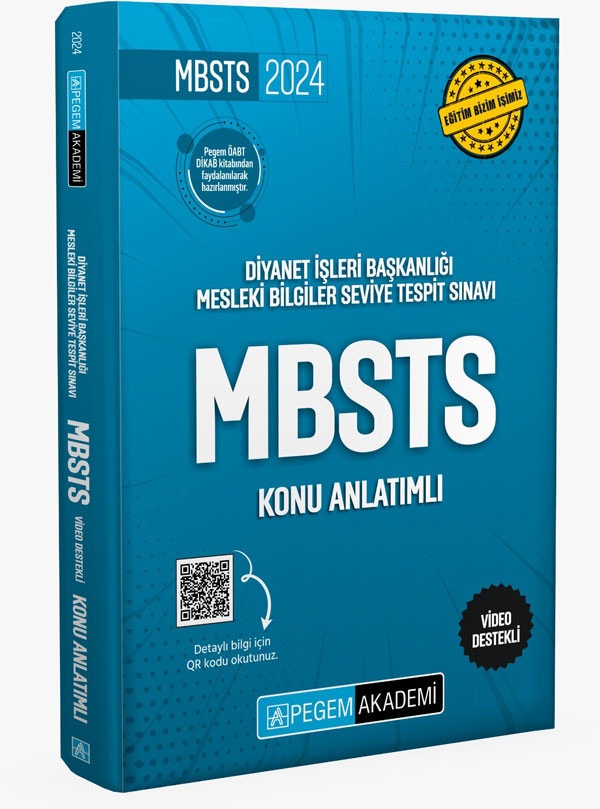 2026 GYS Diyanet İşleri Başkanlığı Mesleki Bilgiler Seviye Tespit Sınavı MBSTS Konu Anlatımlı | Pegem Akademi Yayıncılık (Ciltsiz)