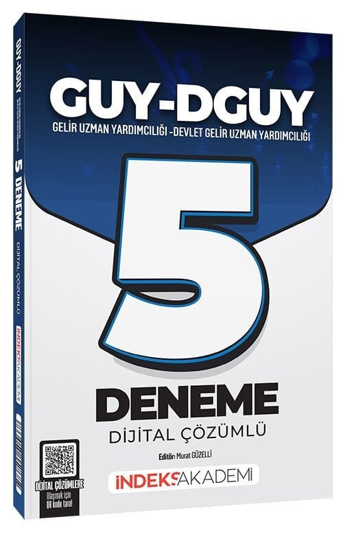 GUY-DGUY Gelir Uzman Yardımcılığı 5 Deneme | İndeks Akademi Yayıncılık (Ciltsiz)