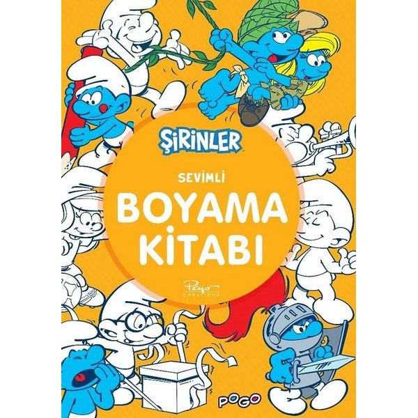 Şirinler-Sevimli Boyama Kitabı | Pogo (İnce Kapak)