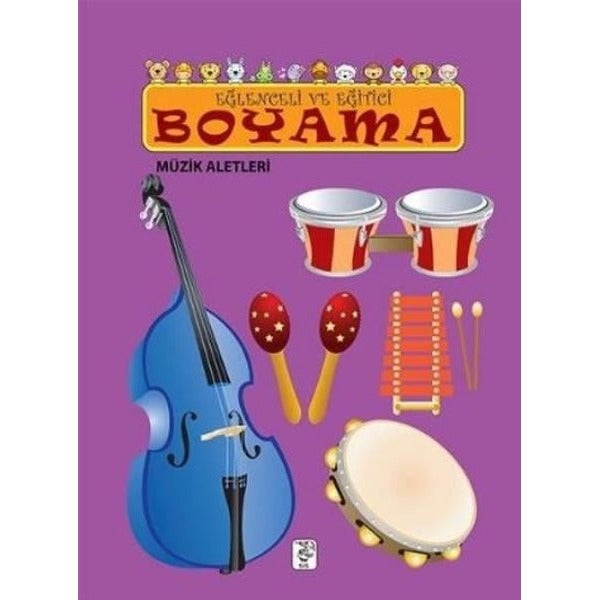 Eğlenceli ve Eğitici Boyama - Müzik Aletleri