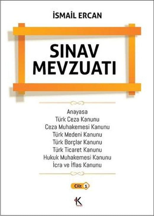 Sınav Mevzuatı Cilt 1 | Kuram Kitap (Ciltli)