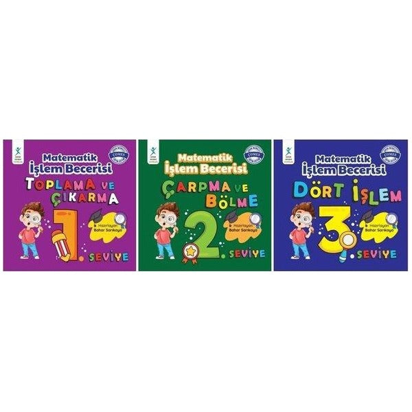 Matematik İşlem Becerisi Seti - 3 Kitap Takım | Çocuk Gelişimi Yayınları