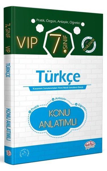 7.Sınıf VIP Türkçe Hızlı Konu Anlatımlı | Editör (İnce Kapak) - Resim 1