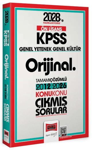 2027 KPSS Lise Ön Lisans GK GY Orijinal 2012-2026 Konu Konu Çıkmış Sorular | Yargı Yayınevi (Ciltsiz) - Resim 1