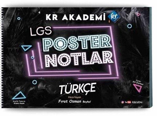 LGS Türkçe Poster Notlar | KR Akademi (İnce Kapak) - Resim 1