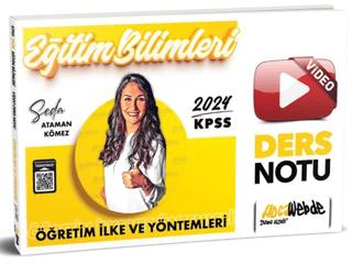 2024 KPSS Eğitim Bilimleri Öğretim İlke ve Yöntemleri Video Ders Notları | HocaWebde Yayınları (Ciltsiz) - Resim 1
