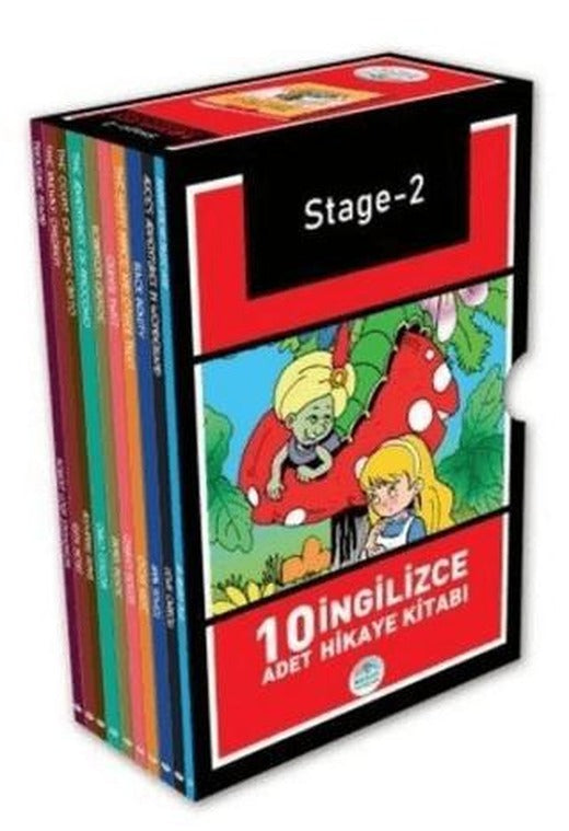Stage-2 İngilizce Hikaye Seti (10 Kitap Kutulu) | Maviçatı Yayınları (Ciltsiz)