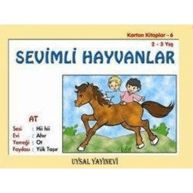Karton Kitaplar 6 Sevimli Hayvanlar