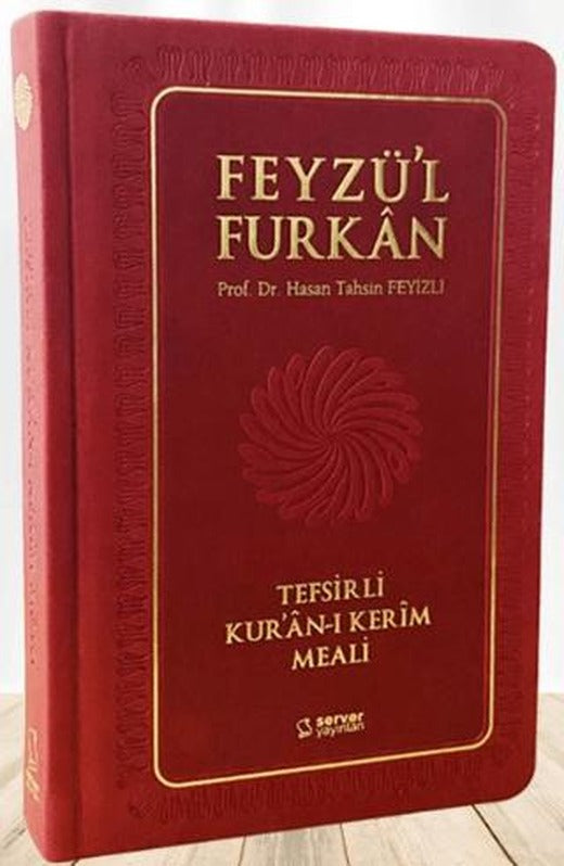Feyzü'l Furkan Tefsirli Kur'an-ı Kerim Meali (Orta Boy - Tefsirli Meal - Ciltli) - BORDO