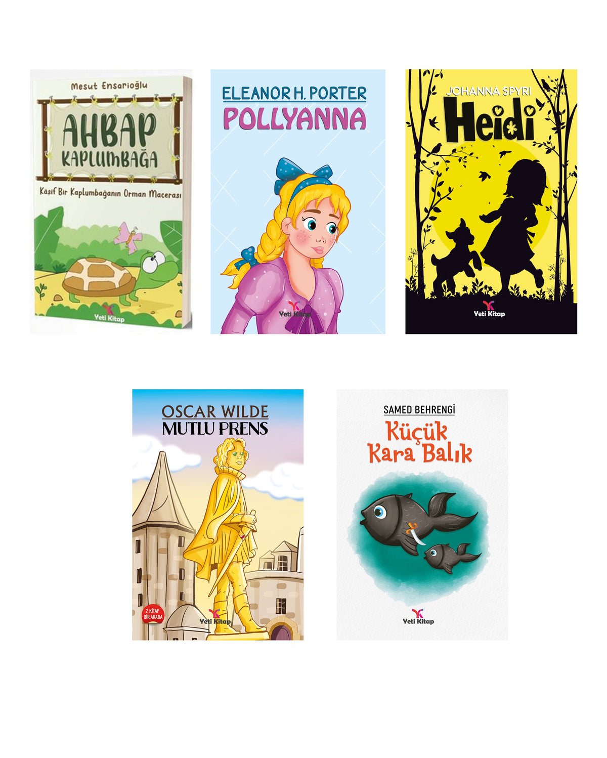 2.Sınıf Çocuk Edebiyatı Seti - 5 Kitap Takım | Yeti Kitap (İnce Kapak)