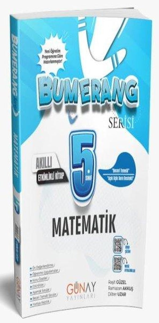 5. Sınıf Bumerang Etkinlikli Matematik | Günay Yayıncılık (İnce Kapak)