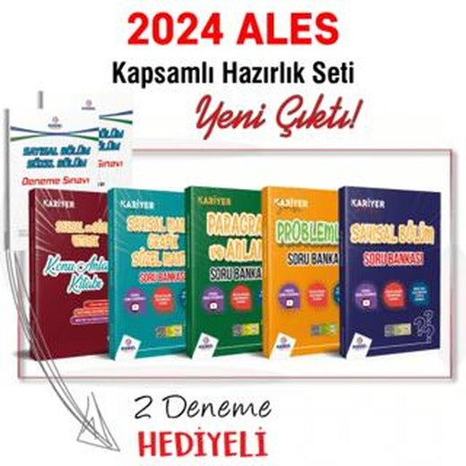 2024 Kariyer Serisi ALES Video Çözümlü Kapsamlı Hazırlık Seti