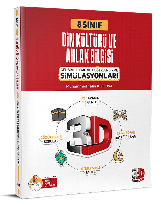 3D 2026 8. Sınıf Lgs Din Kültürü Simülasyon Branş Deneme kitap kapağı