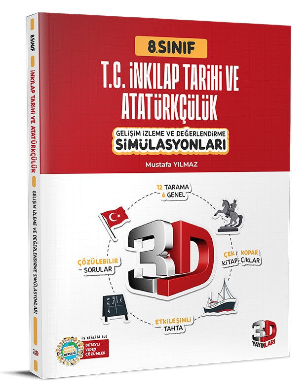 3D 2026 8. Sınıf Lgs İnkılap Tarihi Simülasyon Branş Deneme kitap kapağı