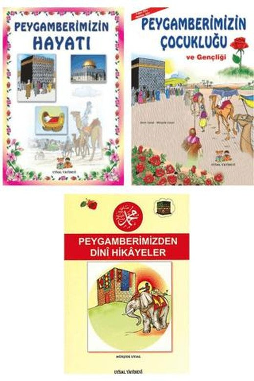 Çocuklar İçin Peygamberimizin Hayatı ve Hikayeleri (3 Kitap)