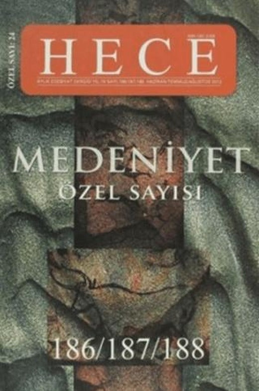 Hece Aylık Edebiyat Dergisi Medeniyet Özel Sayısı :24 - 186/187/188 (Ciltsiz) | Hece Dergisi (Ciltsiz)