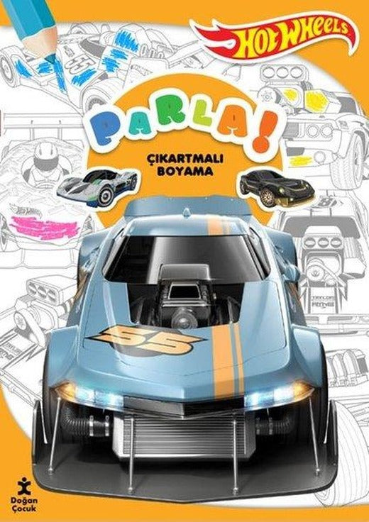 Hot Wheels - Parla! Çıkartmalı Boyama | Doğan Çocuk (İnce Kapak)