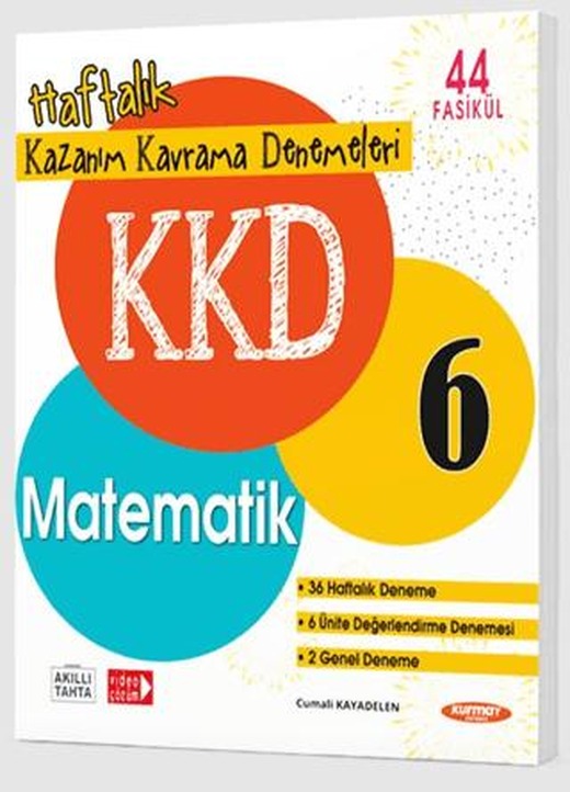 6. Sınıf Matematik KKD 44 Fasikül Haftalık Kazanım Kavrama Denemeleri | Kurmay Yayınları (Ciltsiz)