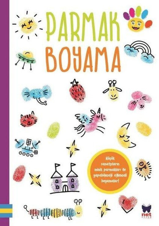 Parmak Boyama - Mor | Net Çocuk Yayınları (İnce Kapak)