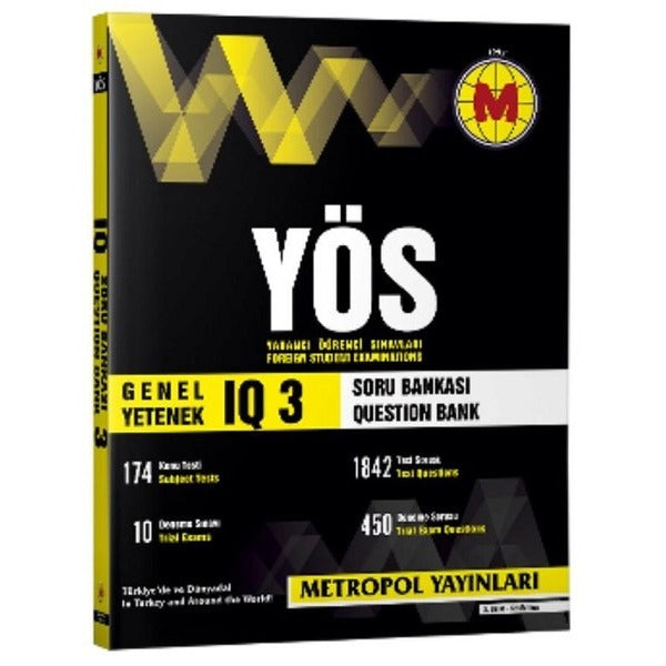 YÖS Genel Yetenek IQ Tüm Konular Soru Bankası