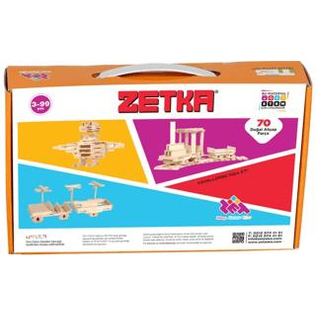 Zetka 70 Doğal Ahşap Parça | Zet Zeka