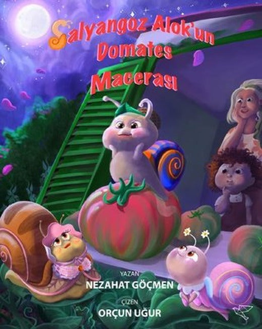 Salyangoz Alok'un Domates Macerası | Avis Original Yayınları (İnce Kapak)