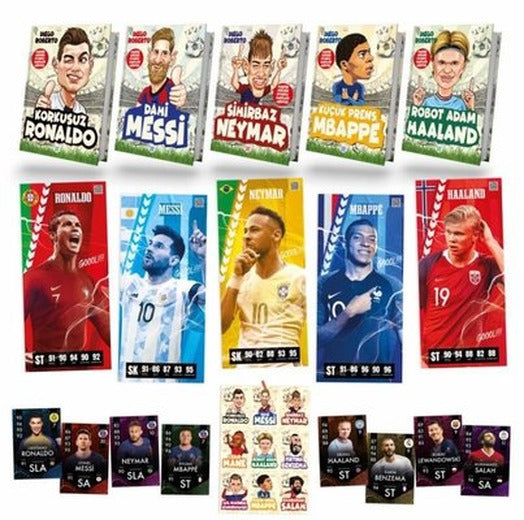 Efsane Futbolcular Serisi Seti - 5 Kitap Takım | Dokuz Yayınları