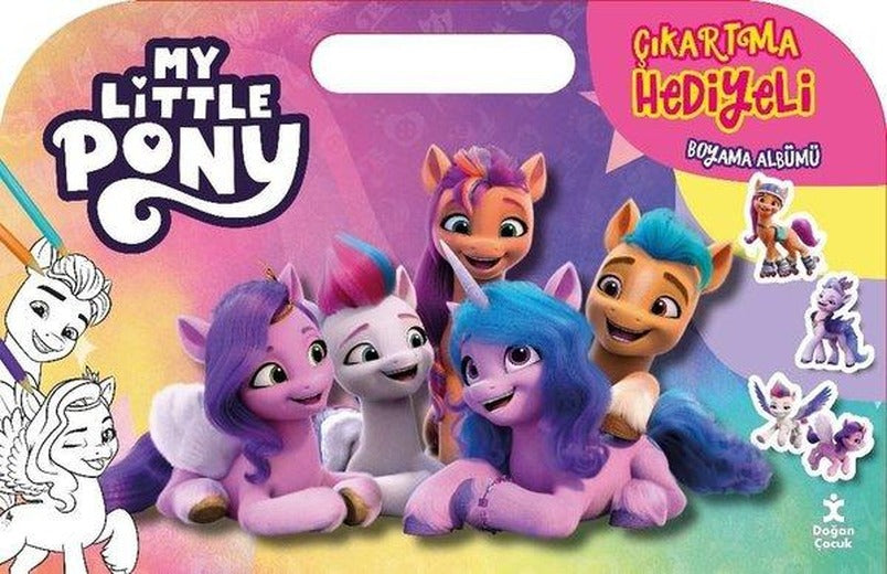 My Little Pony - Çıkartma Hediyeli Boyama Albümü | Doğan Çocuk (İnce Kapak)