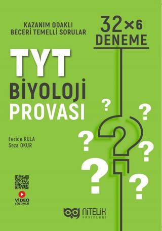 Tyt Biyoloji Provası 32*6 Deneme | Nitelik Yayınları (Ciltsiz) - Resim 1