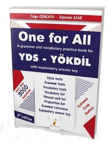 One for All a Grammar and Vocabulary Practice Book For YDS | Pelikan Yayınları (İnce Kapak) - Resim 1