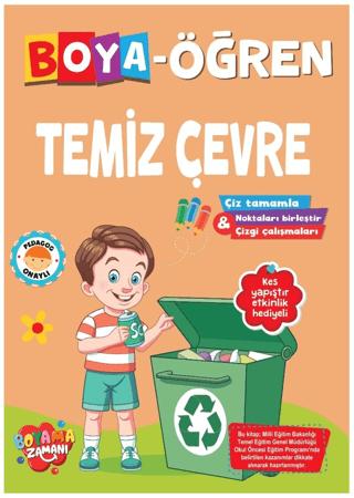 Boya Öğren – Temiz Çevre | Boyama Zamanı (Ciltsiz) - Resim 1