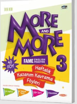 Kurmay Elt 2024 3. Sınıf More & More Kazanım Kavrama Föyleri - Kolektif kitap kapağı