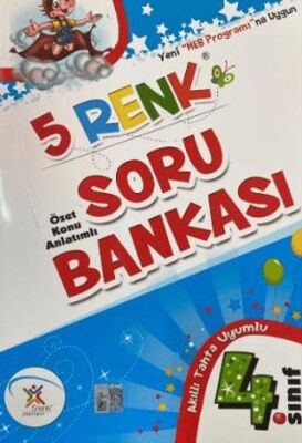 5 Renk Yayınevi 4. Sınıf Tüm Dersler Soru Bankası - Komisyon kitap kapağı