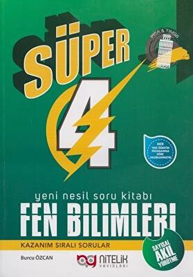 4. Sınıf Fen Bilimleri Yeni Nesil Süper Soru Kitabı - Burcu Özcan kitap kapağı