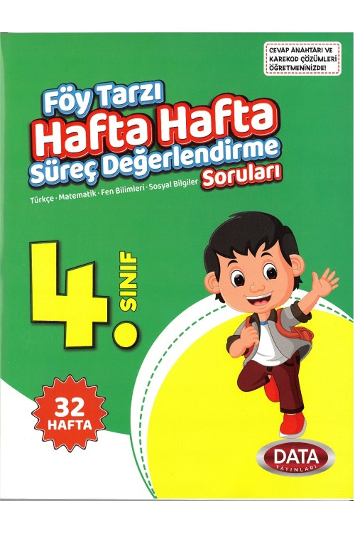 4. Sınıf Föy Tarzı Hafta Hafta Süreç Değerlendirme Soruları (32 Hafta) kitap kapağı