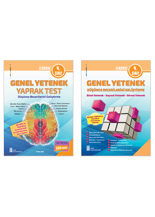 4. Sınıf Bilsem Genel Yetenek Yaprak Test+Genel Yetenek Düşünce Becerilerini Geliştirme kitap kapağı