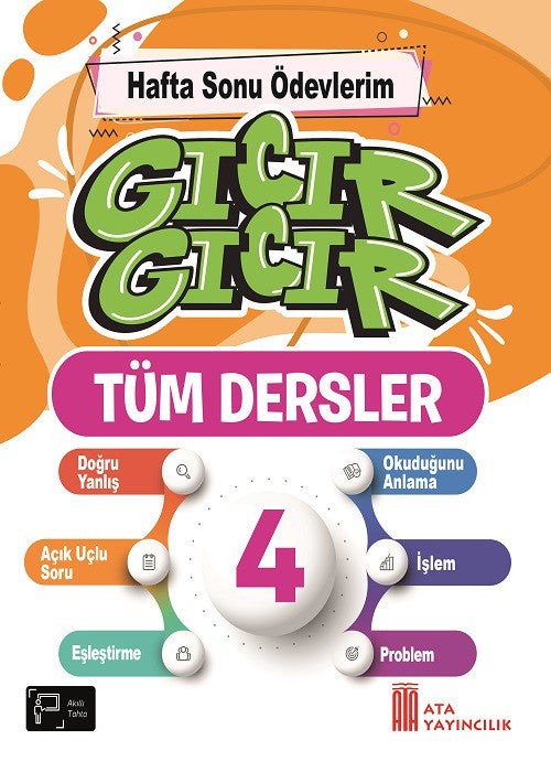 4. Sınıf Gıcır Gıcır Hafta Sonu Ödevlerim Tüm Dersler kitap kapağı